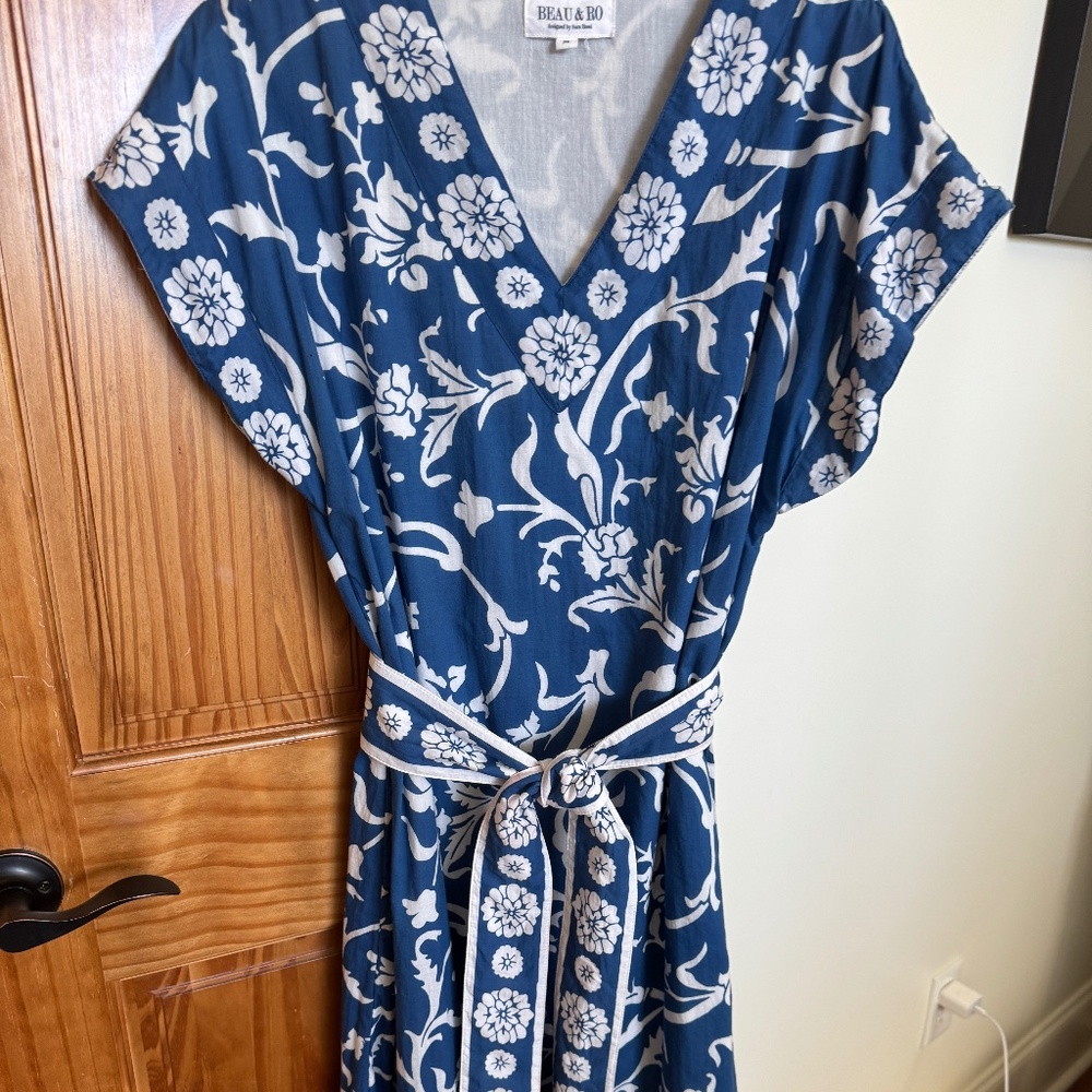 Beau & Ro blue dress, size medium - Picture 4 of 5